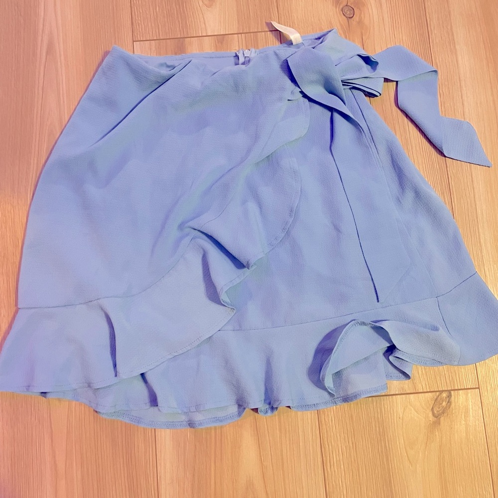Lucy in the Sky blue mini skirt with bow